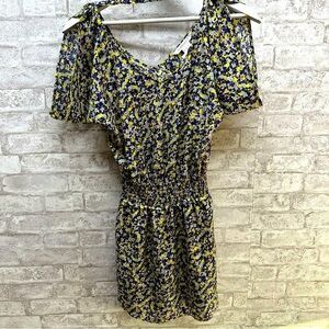 Bcbg multicolor dress women’s size small blue yellow purple print‎